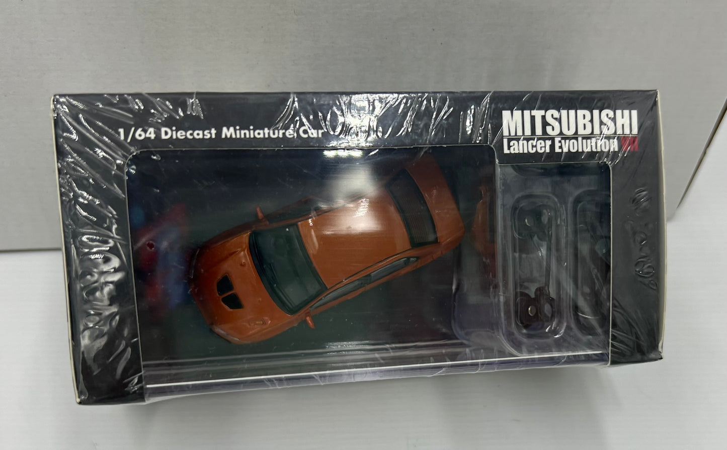 1:64 Mitsubishi Lancer Evolution VII Custome Orange RHD Limited Edition BM Creations Junior