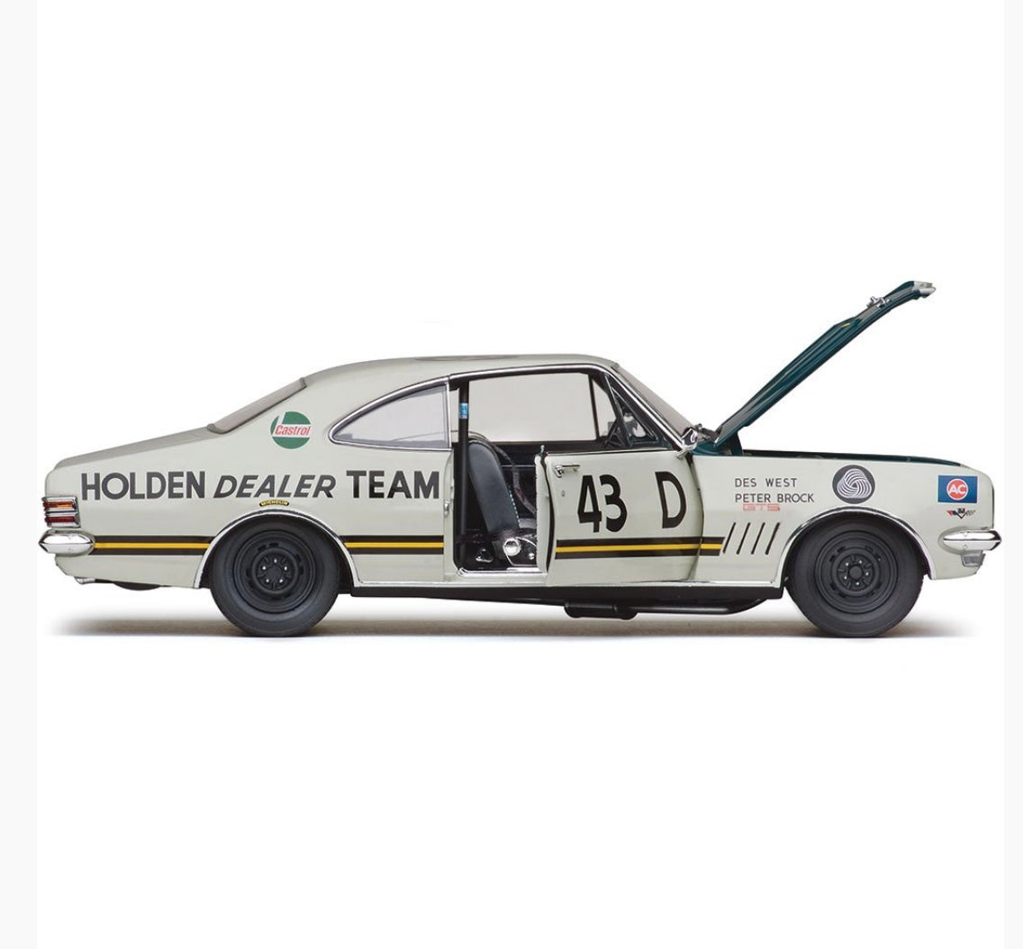 1:18 Peter Brock Des West #43D Holden HT Monaro GTS 350 1969 Bathurst Classic Carlectables