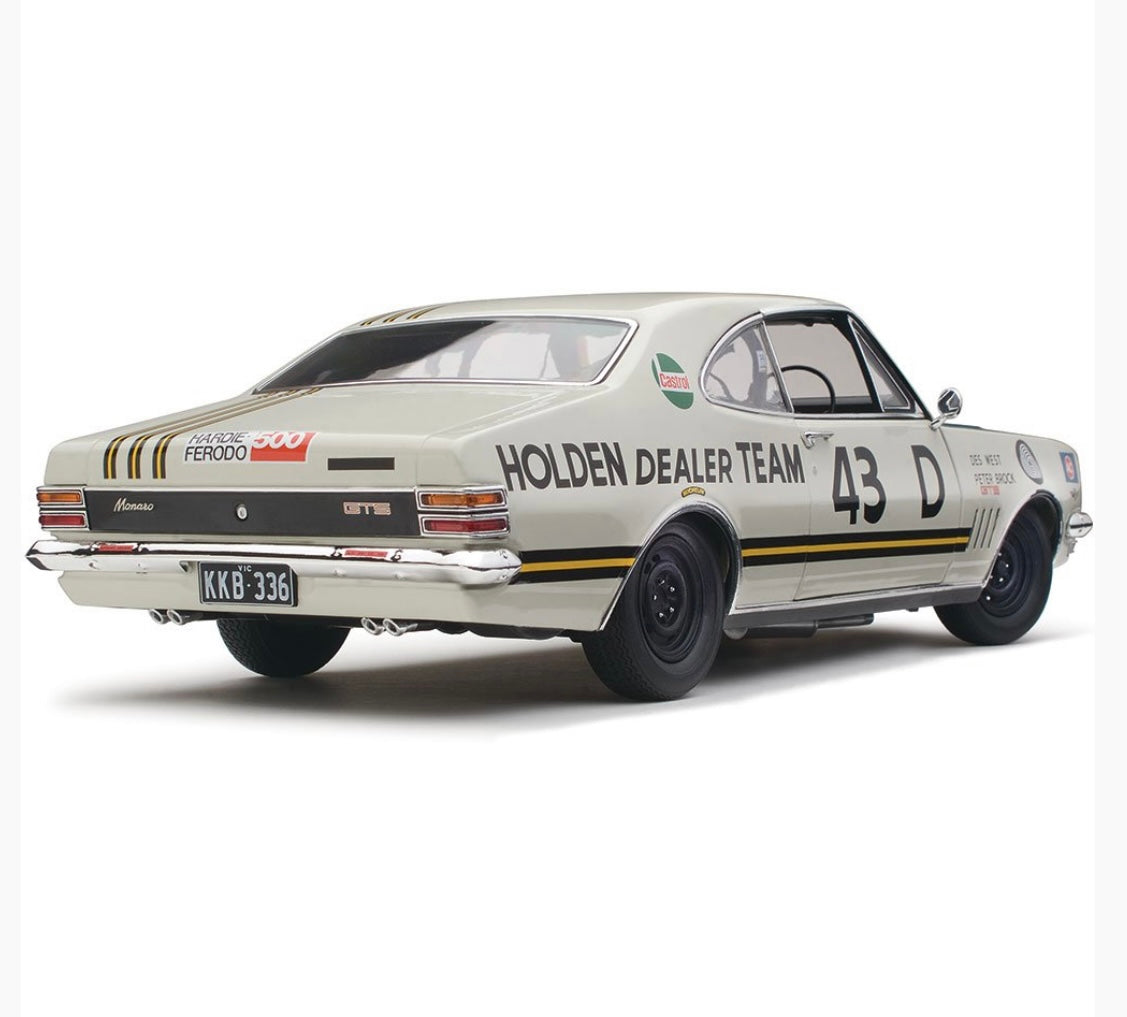 1:18 Peter Brock Des West #43D Holden HT Monaro GTS 350 1969 Bathurst Classic Carlectables