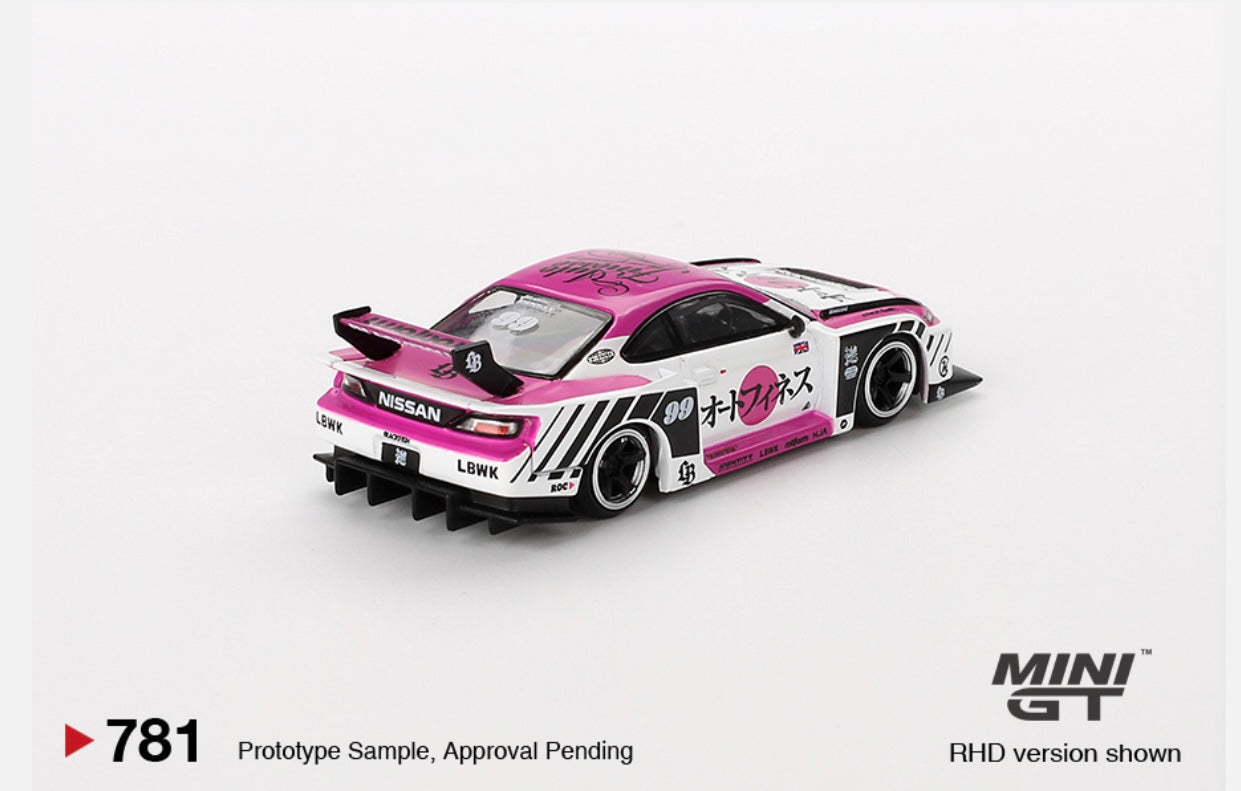 1:64 Nissan LB Super Silhouette S15 Silvia Auto Finesse Sema 2023 Mini GT 781