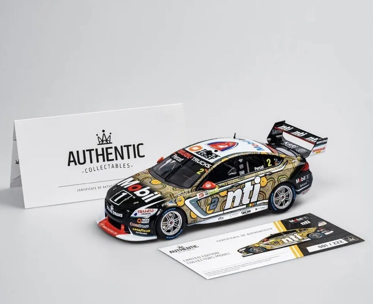 1:18 Nick Percat #2 Holden ZB Commodore 2022 Darwin Authentic Collectables