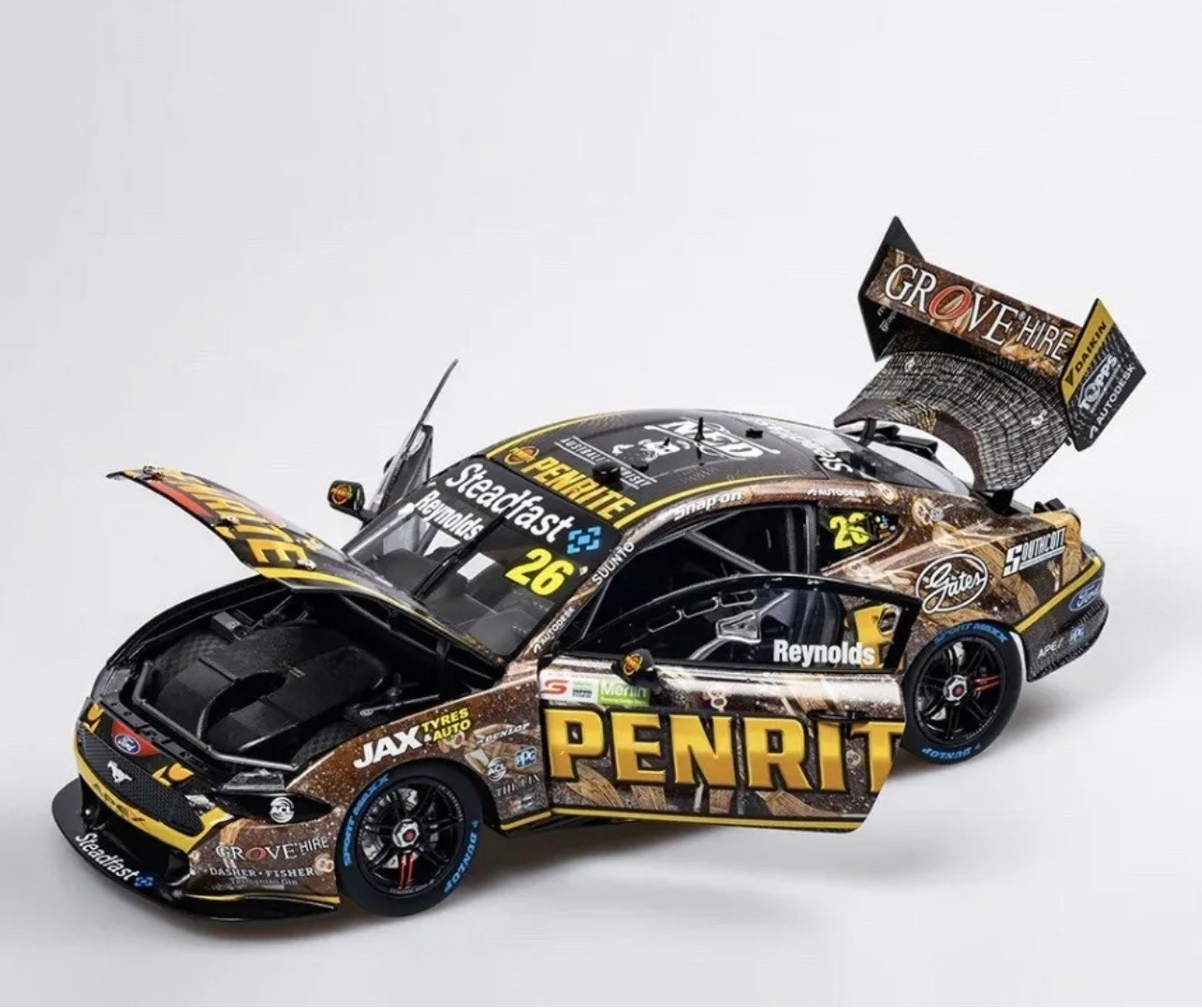 1:18 David Reynolds #26 Ford Mustang GT Penrite Racing 2022 Darwin Indigenous Livery Authentic Collectables
