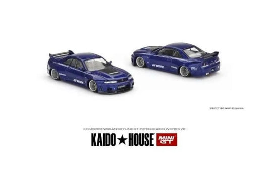 1:64 Nissan Skyline GT-R (R33) Blue #089 Kaido House