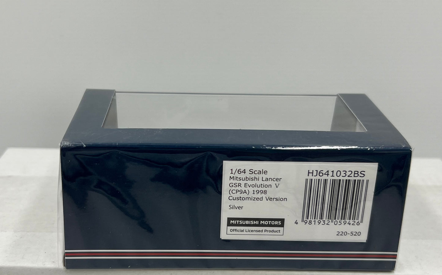 1:64 Mitsubishi Lancer GSR Evolution V (CP9A) 1998 Silver Hobby Japan