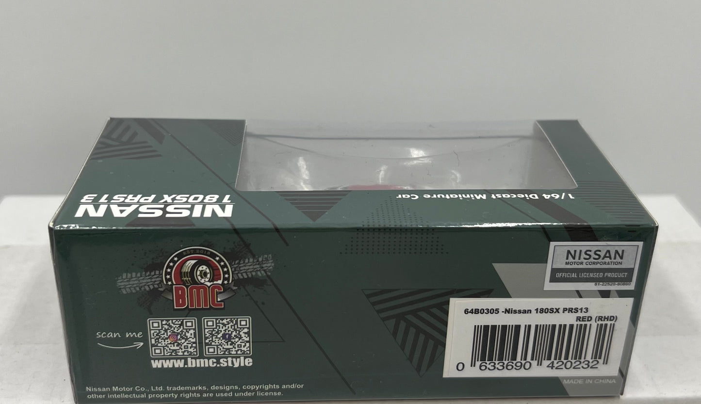 1:64 Nissan 180SX PRS13 Red (RHD) BMC