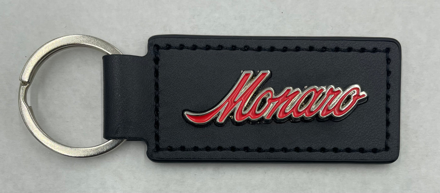 Monaro Script Leather Key Ring