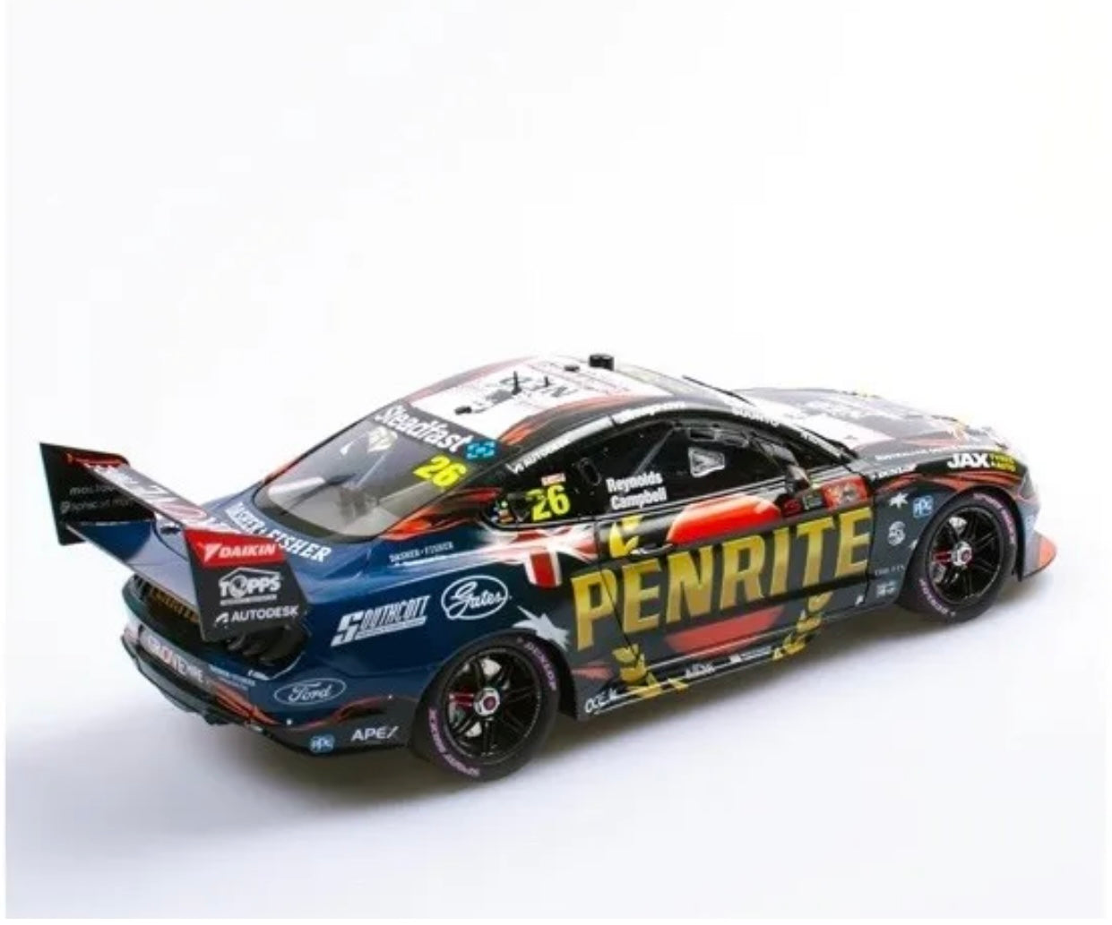 1:18 #26 David Reynolds Matt Campbell 2022 Bathurst 1000 Penrite Racing Ford Mustang Authentic Collectables