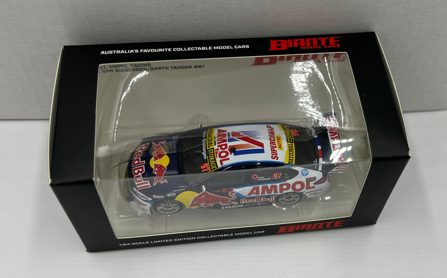 1:64 2022 Bathurst Winner Shane Van Gisbergen Garth Tander #97 Red Bull Ampol Racing Holden ZB Biante