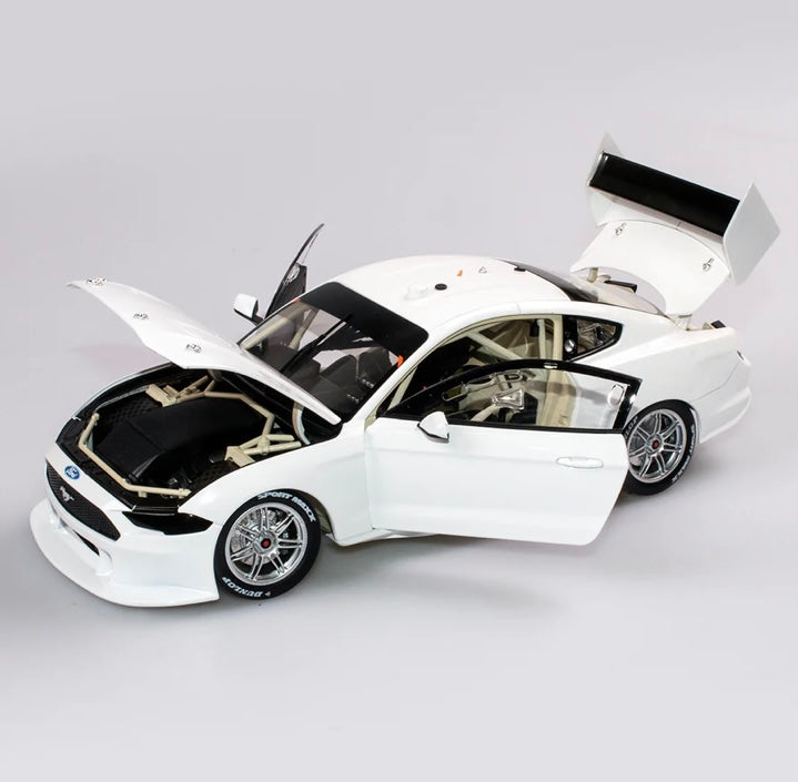 1:18 Ford Mustang GT Plain Body Edition Gloss White Authentic Collectables