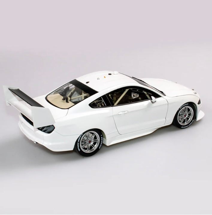 1:18 Ford Mustang GT Plain Body Edition Gloss White Authentic Collectables