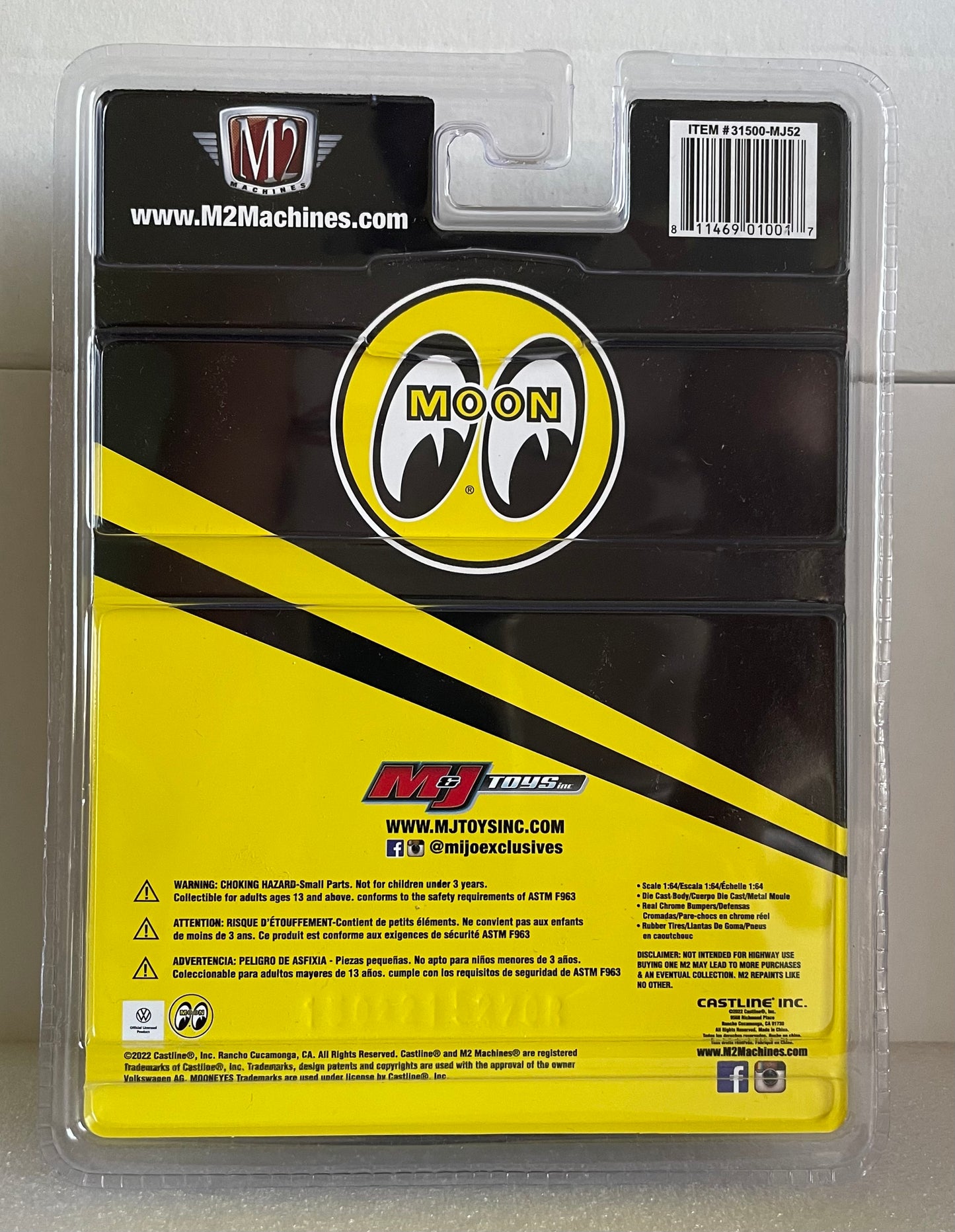 1:64 1960 Volkswagen Type 2 PickUp Mooneyes M2 Machines