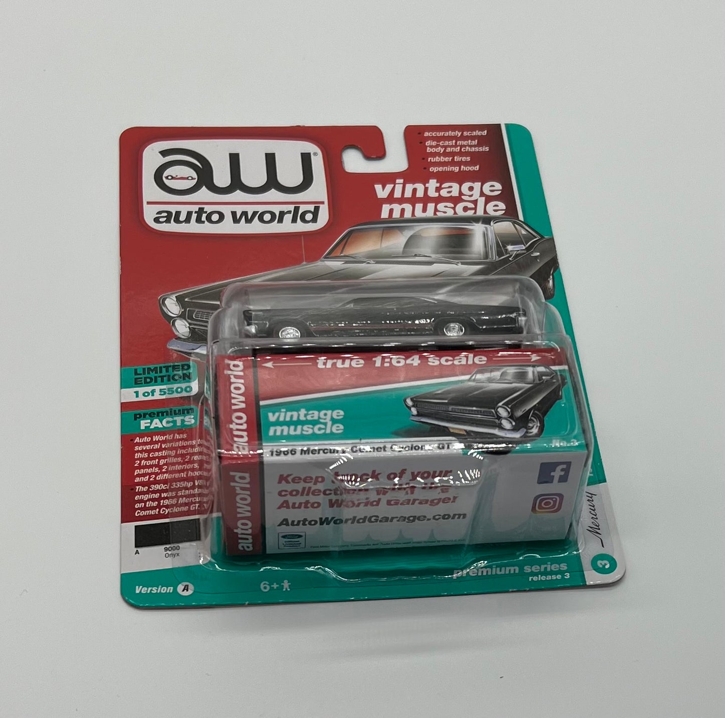 1:64 1966 Mercury Comet Cyclone GT Auto World