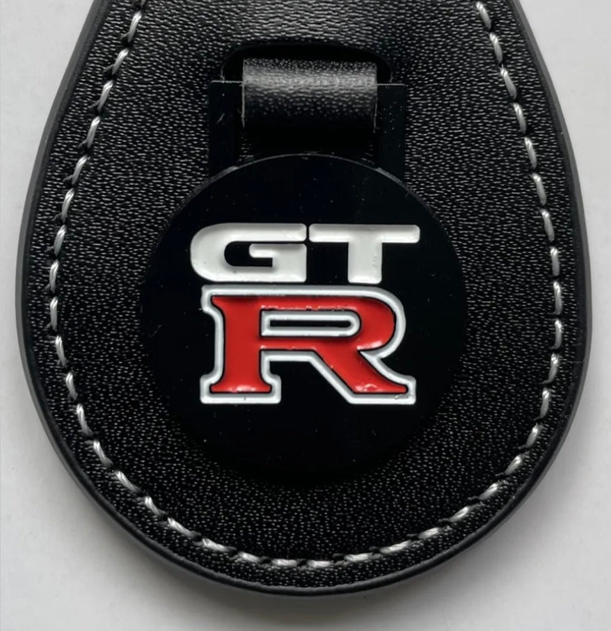 GT-R Leather Key Ring Nissan Skyline GTR Nismo R31 R32 R33 R34 BNR34 R35 RB20
