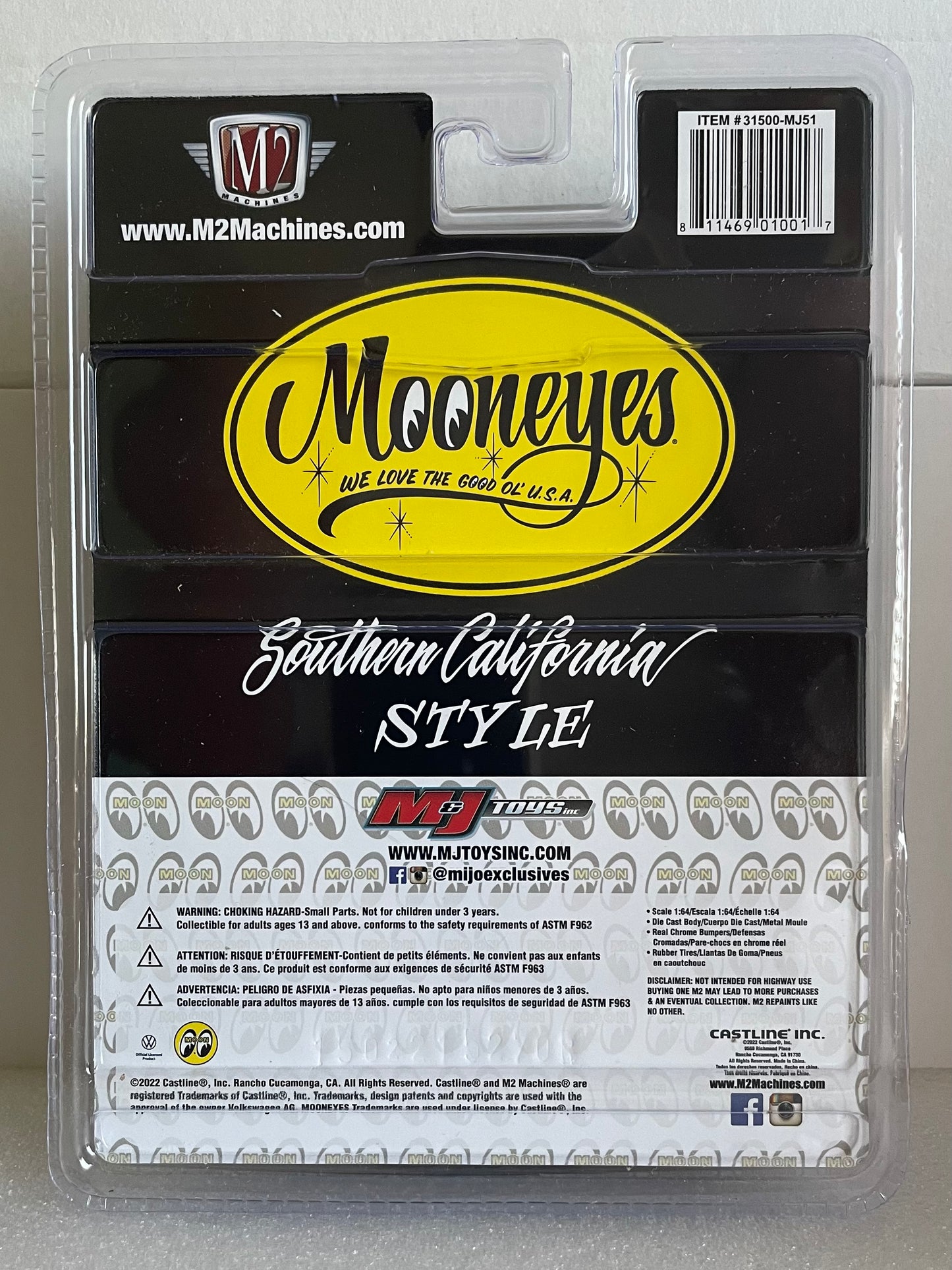 1:64 M2 Machines 1960 Volkswagen Type 2 PickUp Mooneyes