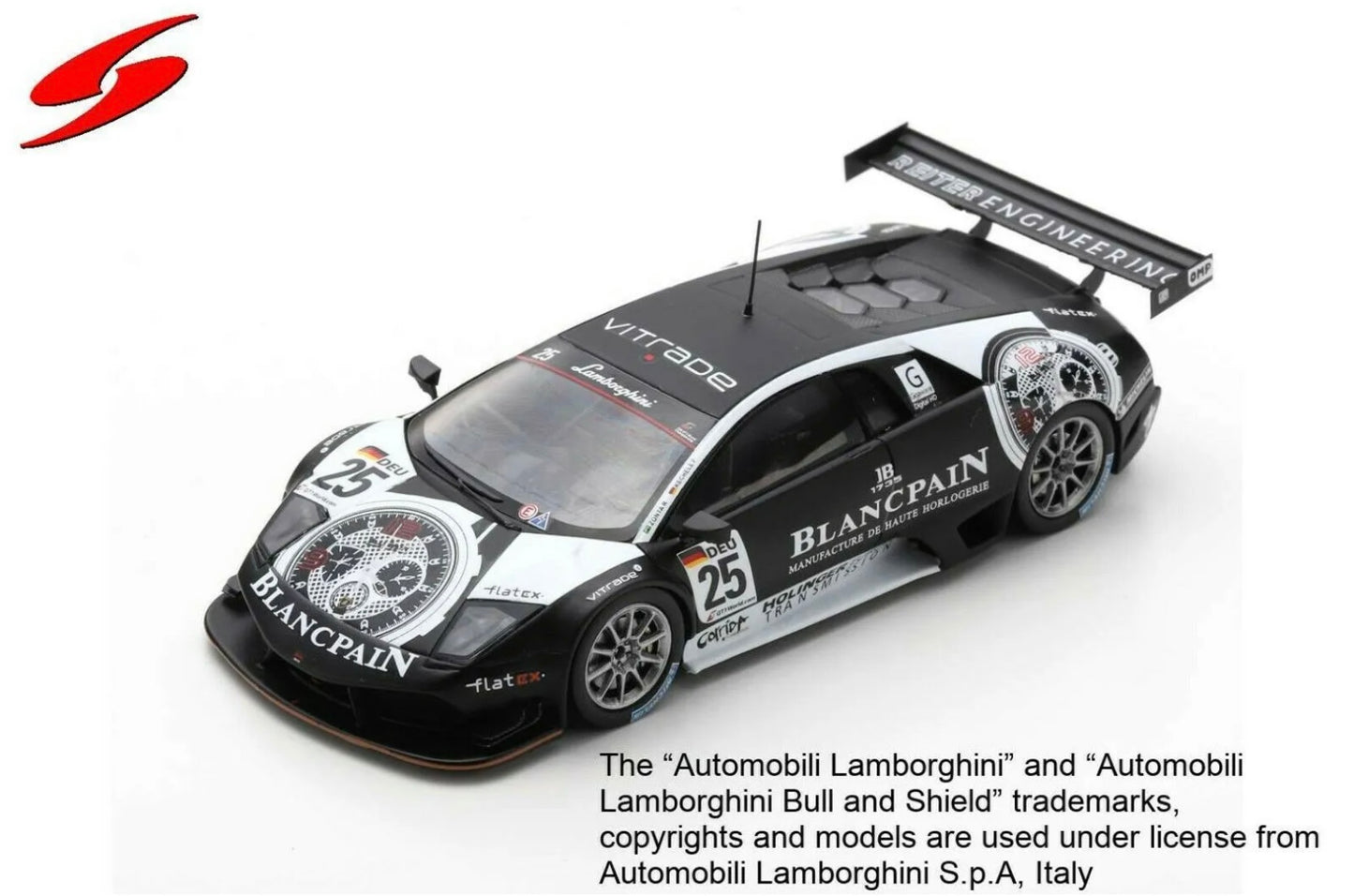 1:43 Lamborghini Murcielago LP670 R-SV GT1 FIA GT1 World Championship 2010 Spark