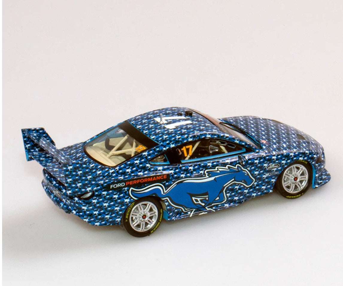 1:43 McLaughlin/ Coulthard #17 2018 Camouflage Test Livery Ford Performance Ford Mustang Authentic Collectables