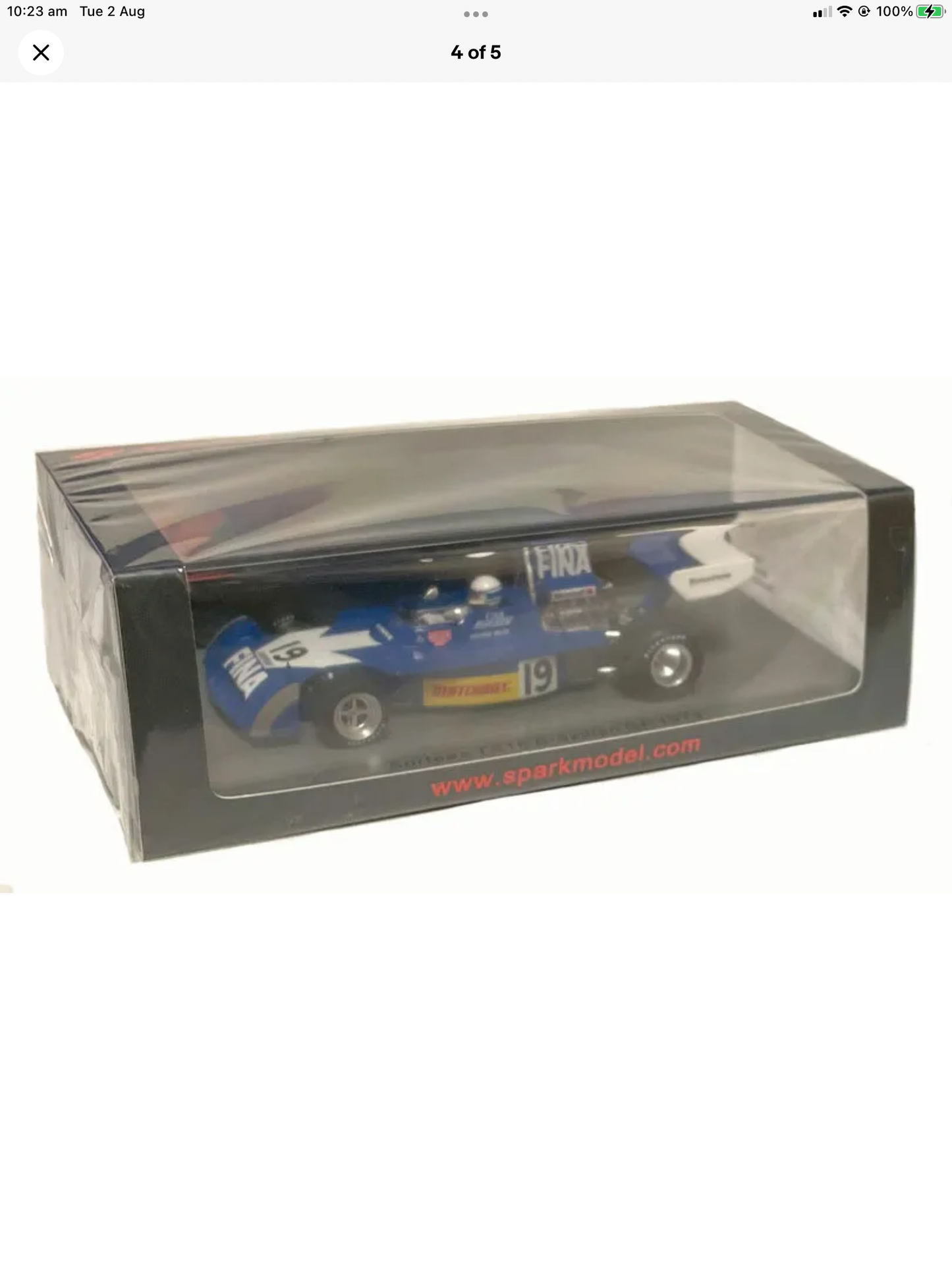 1:43 Jochen Mass #19 1974 Brazilian GP Surtess TS 16 Spark