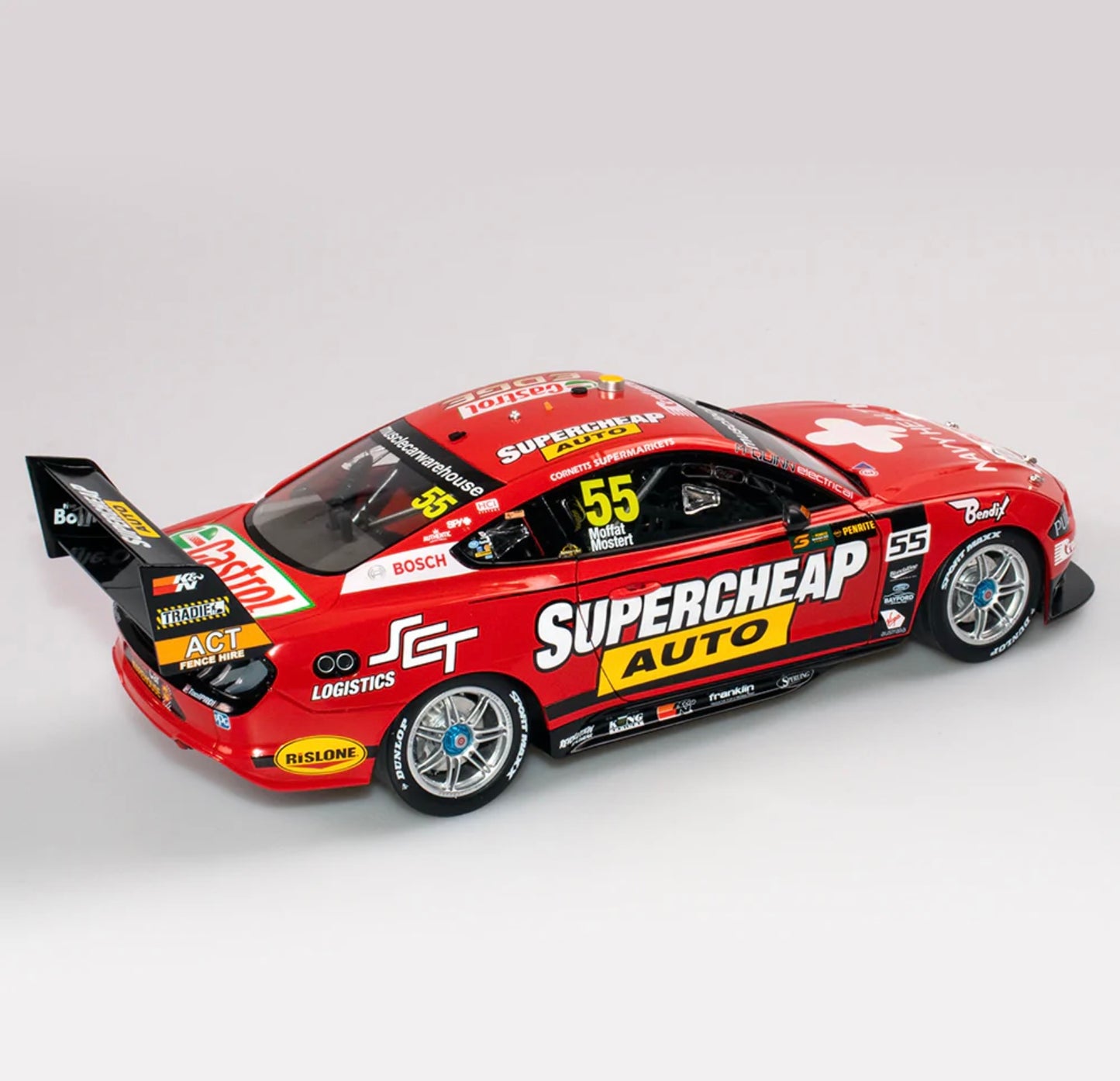 1:18 Mostert/ Moffat #55 2019 Sandown 500 Retro Round Ford Mustang GT Authentic Collectables
