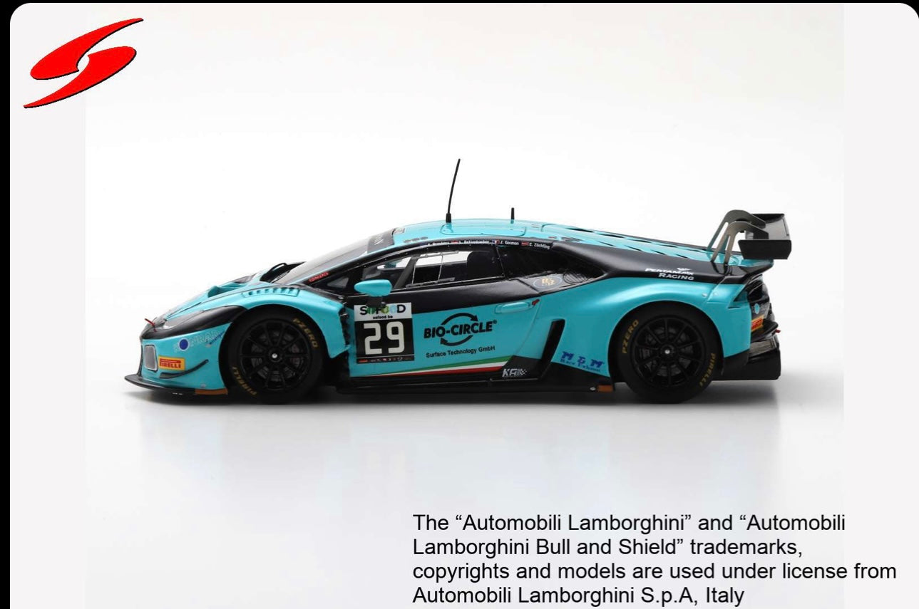 1:43 Lamborghini Huracan GT3 #29 24H Spa 2016 Spark