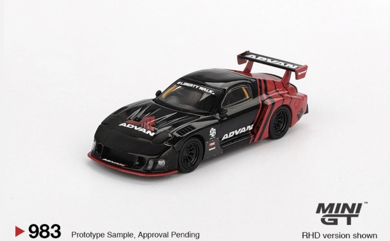1:64 Mazda RX-7 LB Super Silhouette Advan Mini GT 983