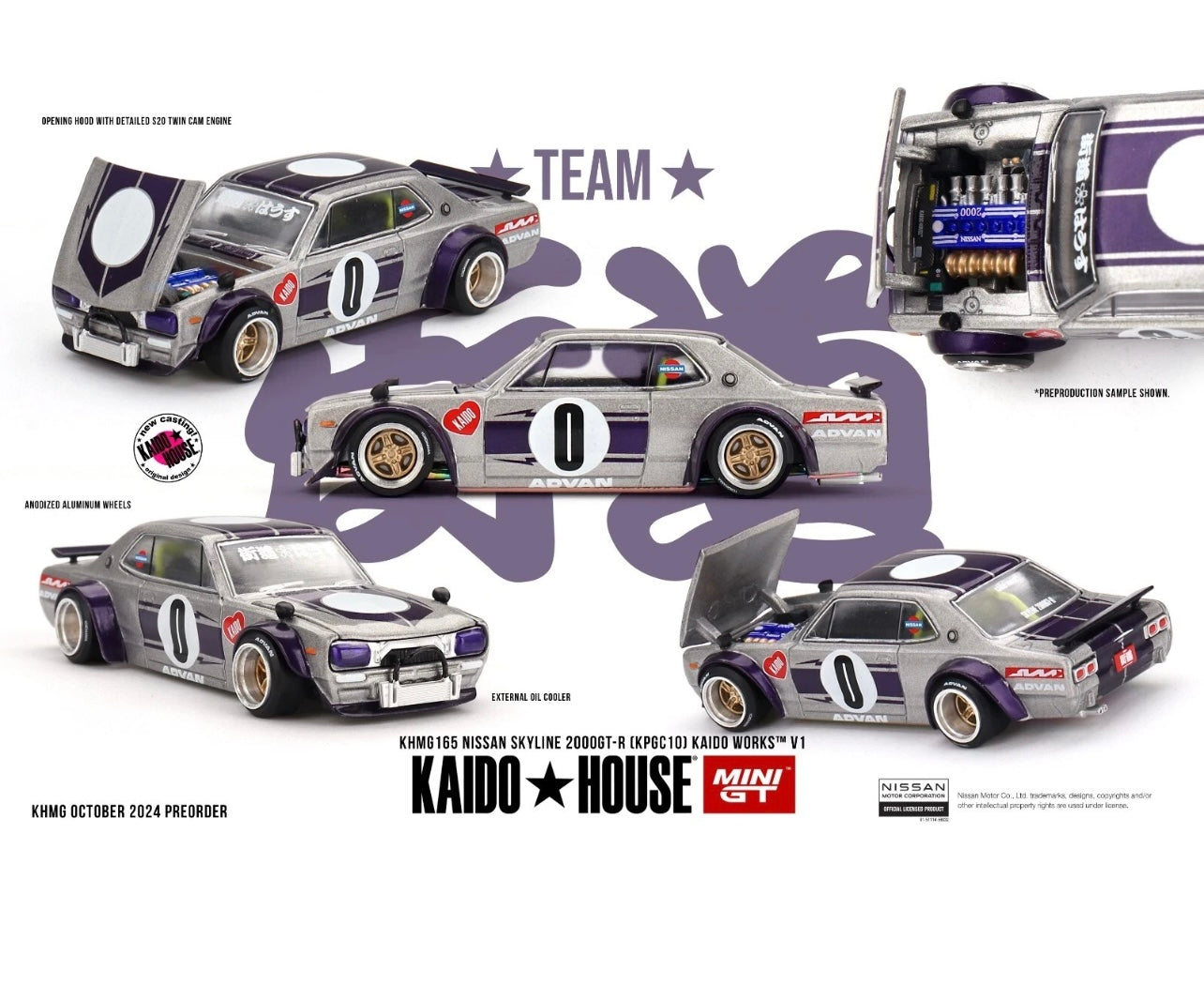 1:64 Nissan Skyline 2000GT-R Kaido Works V1 #165 Kaido House