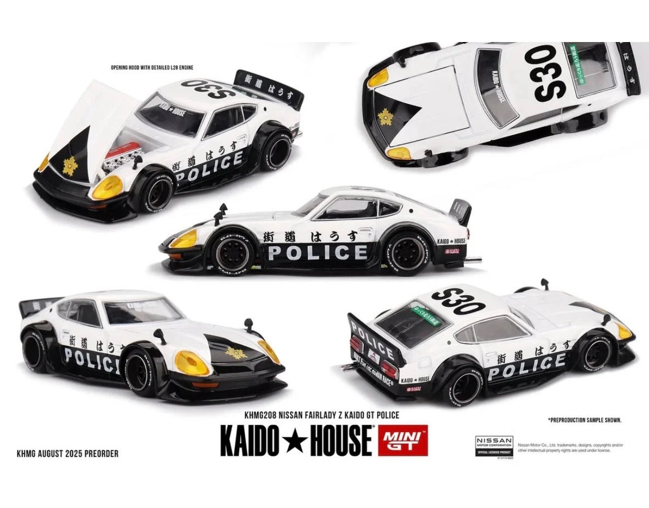 1:64 Nissan Fairlady Z Kaido GT Police #208 Kaido House