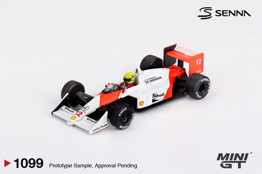 1:64 Ayrton Senna #12 McLaren MP4/4 1988 Japanese Grand Prix Winner Mini GT Pre-Order
