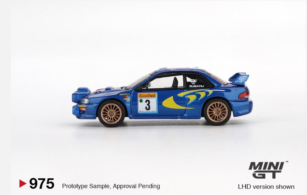 1:64 Subaru Impreza WRC98 #3 1998 Rally Monte-Carlo 3rd Place  Mini GT 975