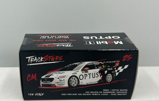 1:64 Mobil 1 Optus Racing Chaz Mostert #25 2022 Adelaide 500 Holden Tribute Livery Holden ZB Commodore Trackstars