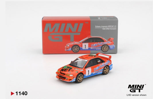 1:64 Subaru Impreza WRC97 #1 1999 DRM Champion Mini GT 1140