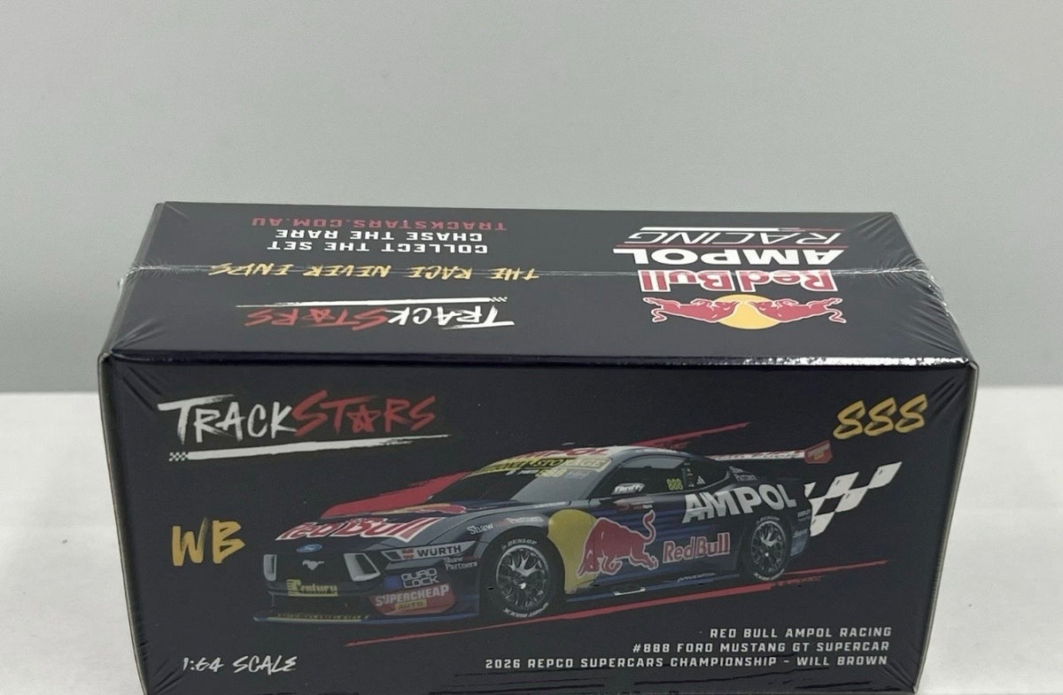 1:64 Will Brown #888 2026 Season Red Bull Ampol Racing Ford Mustang Trackstars