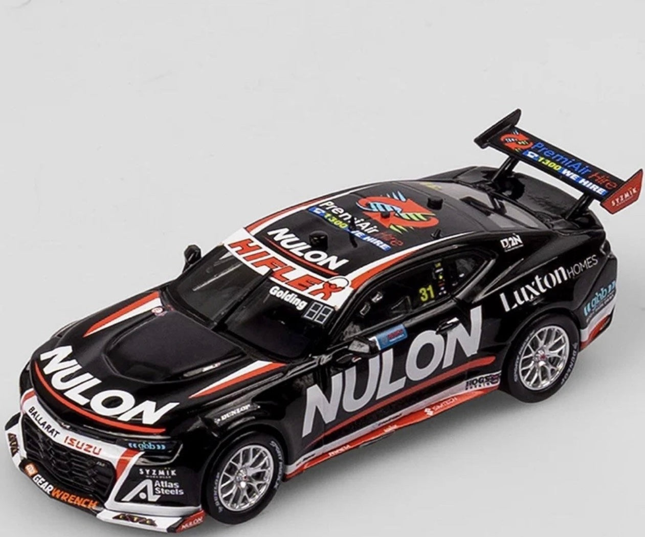 1:43 Nulon Racing Chevrolet Camaro ZL1 #31 James Golding 2023 Repco Supercars Championship Season Authentic Collectables