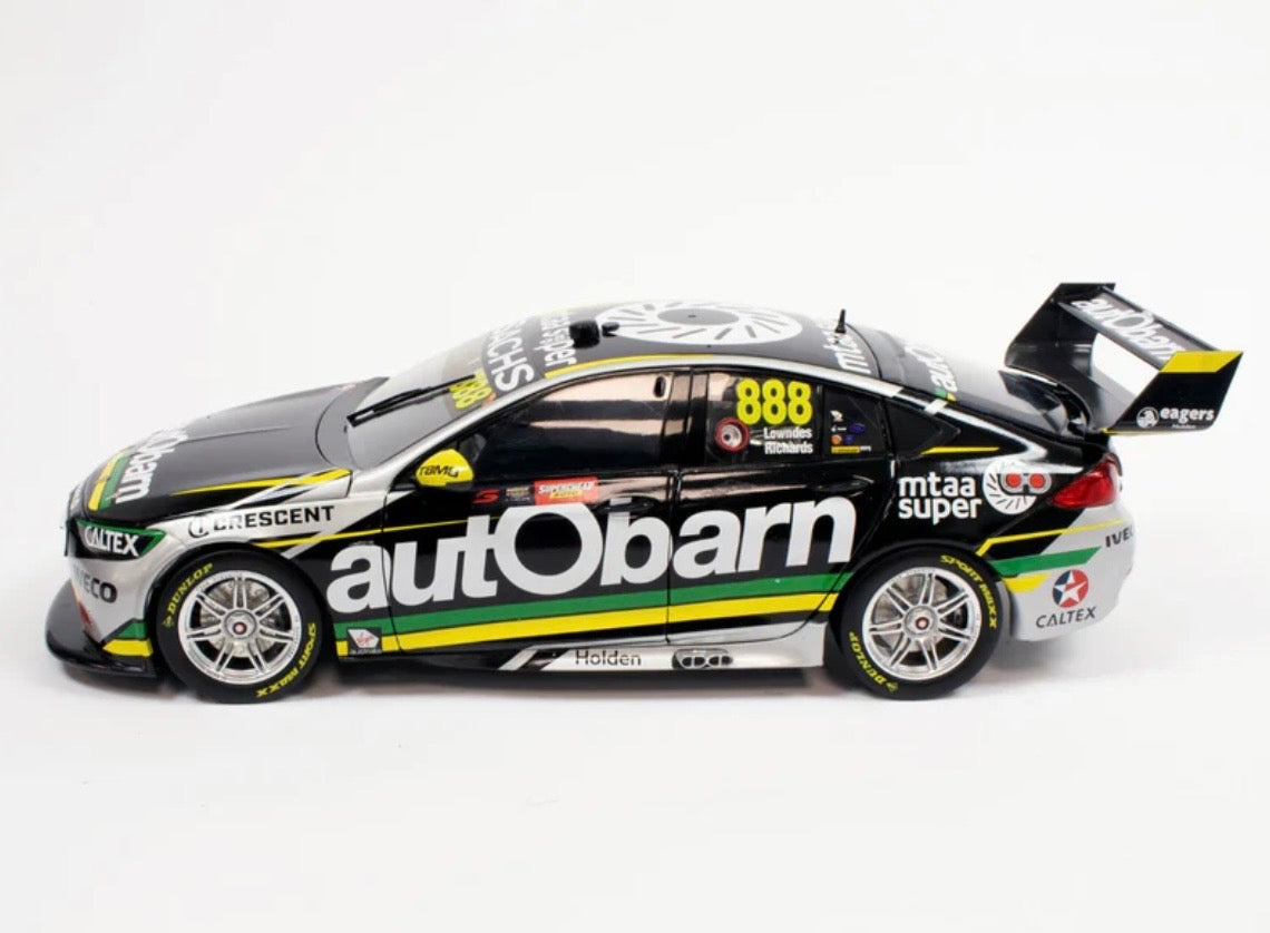 1:43 Holden ZB Commodore AutoBarn Lowndes Racing Craig Lowndes Steven Richards #888 2018 Bathurst Winner Biante