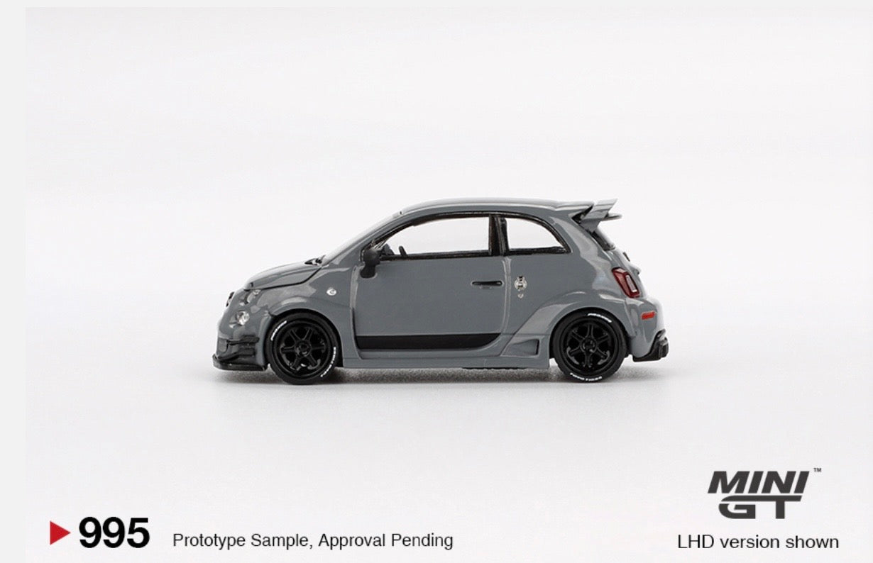 1:64 LB-Works x Abas Works Abarth 595 Grey  Mini GT 995