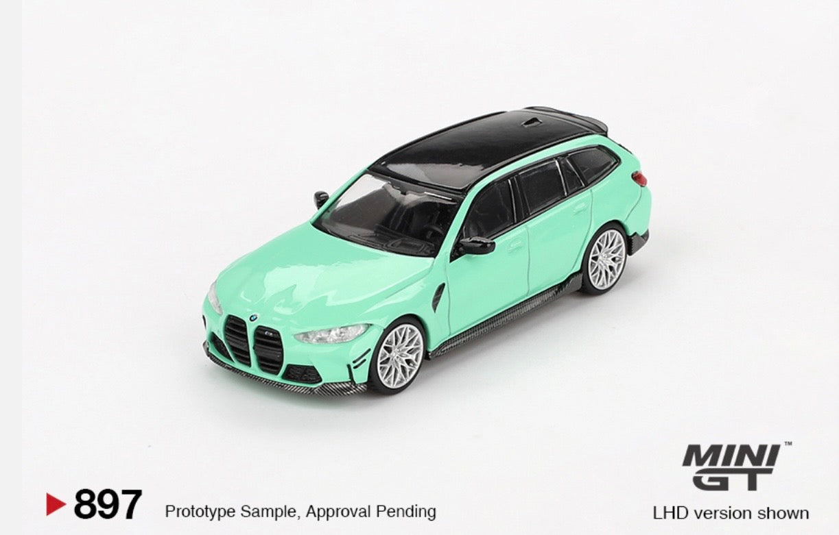 1:64 BMW M3 M Performance Touring Mint Green Mini GT 897