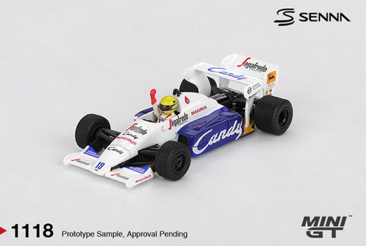 1:64 Ayrton Senna #19 Toleman TG184 1984 Monaco Grand Prix 2nd Place Mini GT Pre-Order