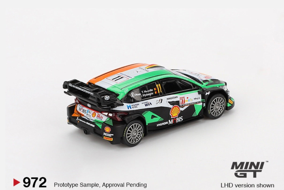 1:64 Hyundai i20 N Rally 1 #11 2023 Rally Croatia Power Stage Winner Mini GT 972