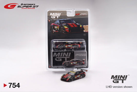1:64 Nissan GT-R Nismo GT3 #360 Runup Rivaux GT-R Tomei Sports 2023 Super GT Series Mini GT 754