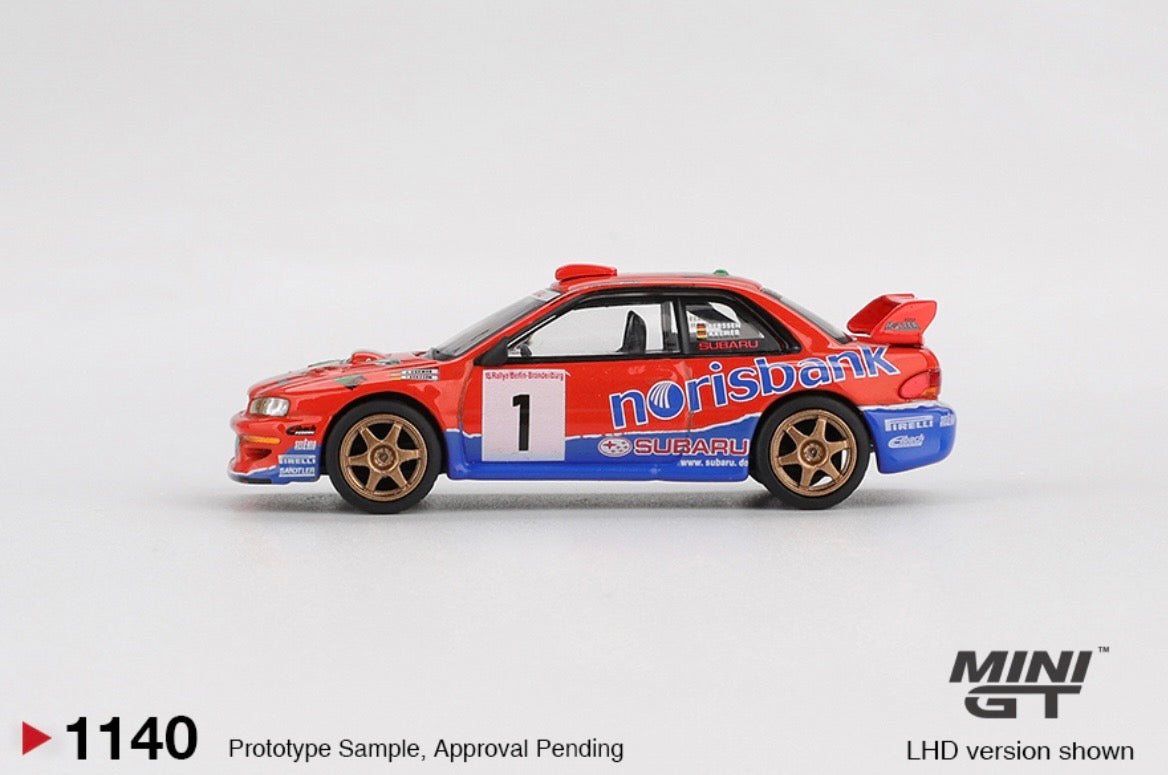 1:64 Subaru Impreza WRC97 #1 1999 DRM Champion Mini GT 1140