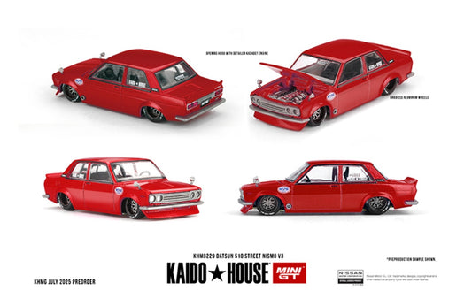 1:64 Datsun 510 Street Nismo V3 #229 Kaido House Pre-Order