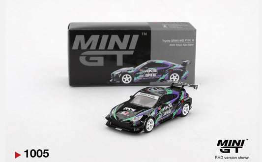 1:64 Toyota GR86 HKS Type R 2022 Tokyo Auto Salon Mini GT 1005