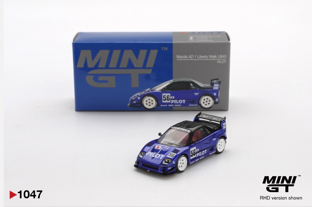 1:64 Mazda AZ-1 Liberty Walk LB40 Pilot Mini GT 1047