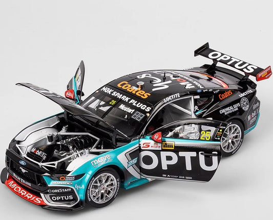 1:18 Chaz Mostert #25 2025 ITM Taupo Super 440 Race 9 Winner Mobil 1 Optus Racing Ford Mustang GT Authentic Collectables