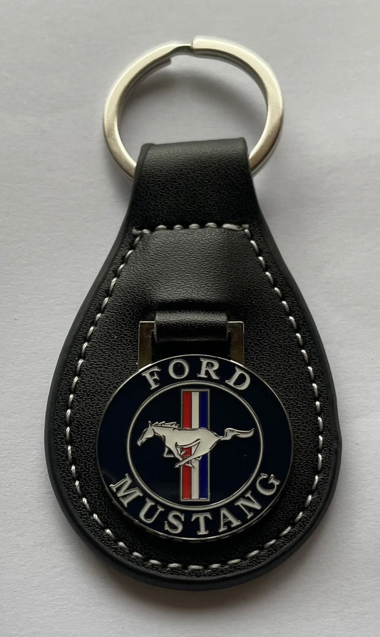 Ford Mustang Leather Key Ring