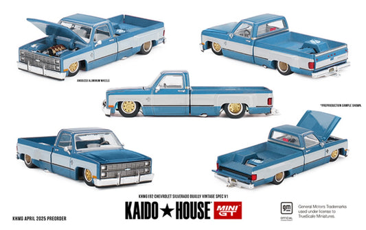 1:64 Chevrolet Silverado Dually Vintage Spec V1 #192 Kaido House Pre-Order
