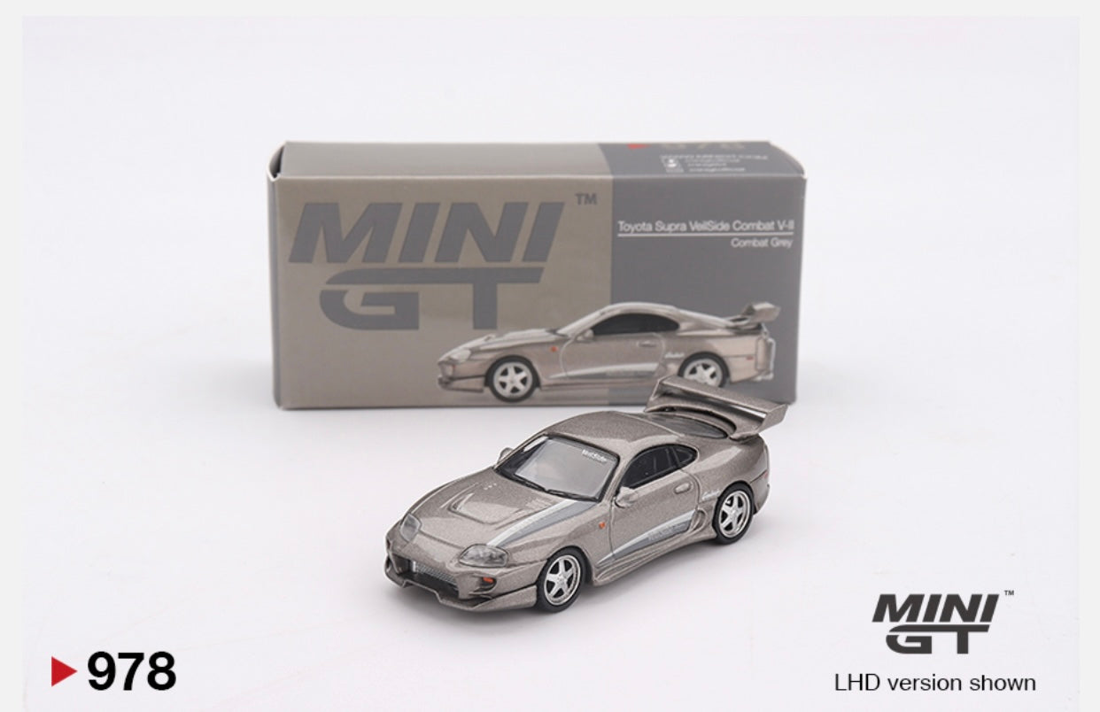 1:64 Toyota Supra Veilside Combat V-11 Combat Grey Mini GT 978