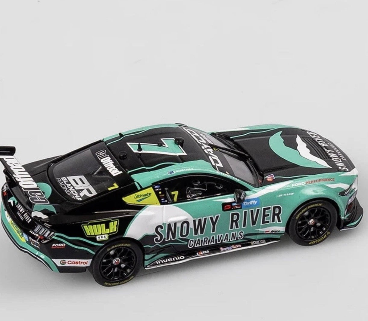 1:43 Snowy River Racing James Courtney #7 BRT 2024 Repco Supercars Championship Season Ford Mustang GT Authentic Collectables