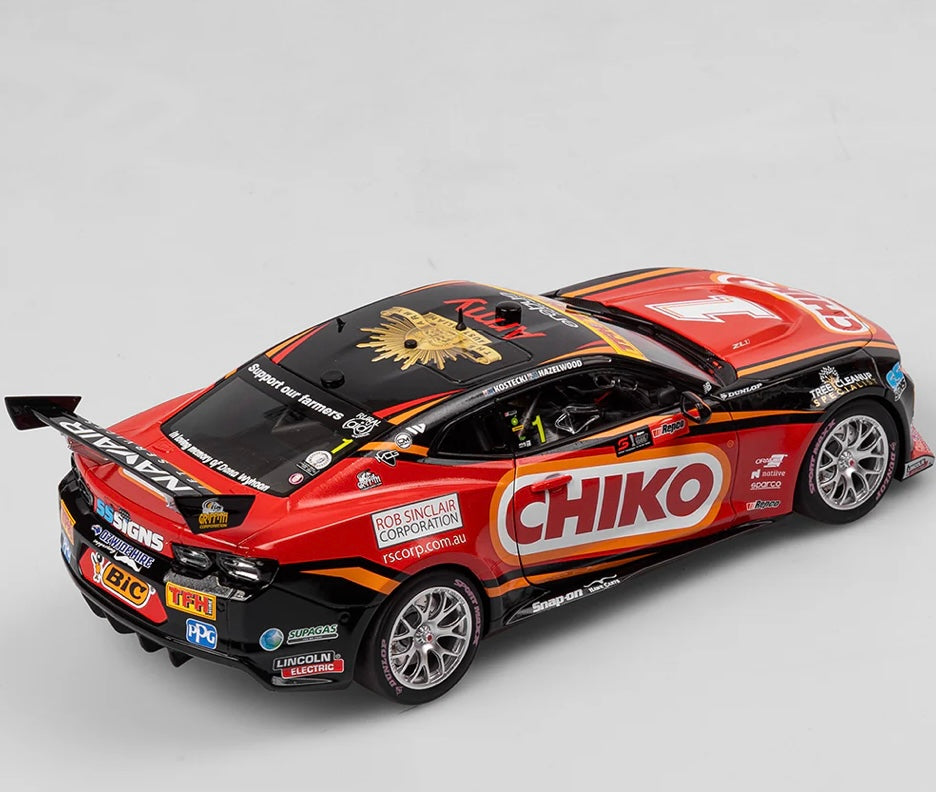 1:18 2024 Bathurst Winner Kostecki Hazelwood #1 Chevrolet Camaro ZL1 Erebus Motorsport Authentic Collectables