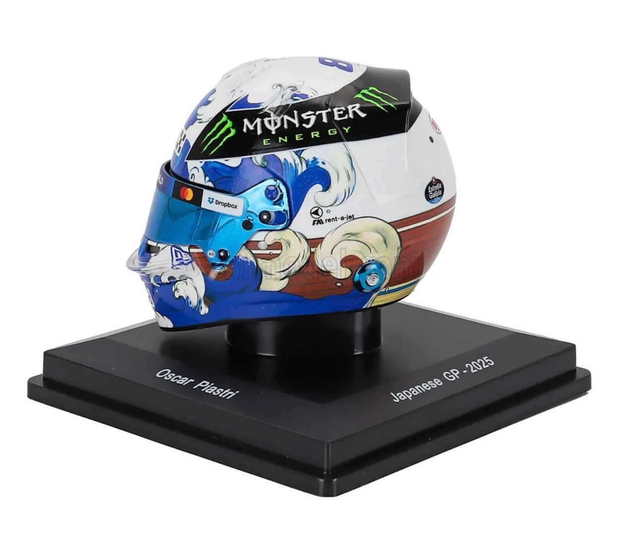1:5 Oscar Piastri McLaren F1 2025 Japanese GP Helmet Spark