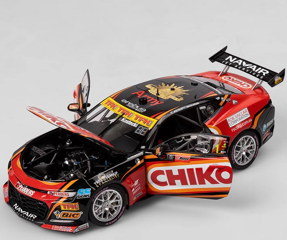 1:18 2024 Bathurst Winner Kostecki Hazelwood #1 Chevrolet Camaro ZL1 Erebus Motorsport Authentic Collectables